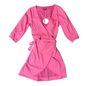 New STAUD Wrap Dress